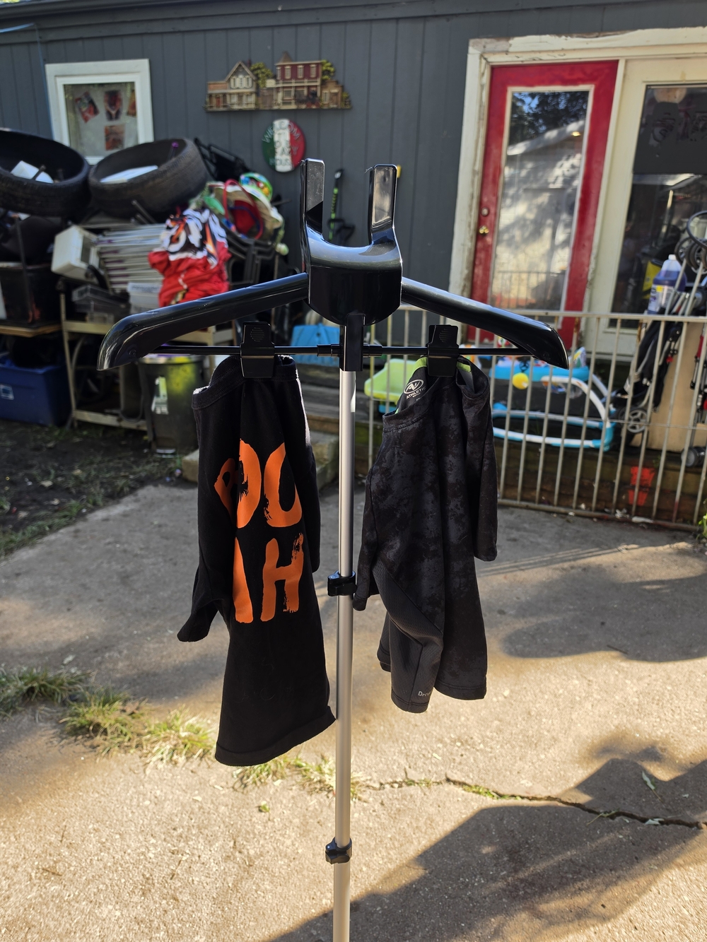 Black short sleeve crew neck athletic shirt from Athletic